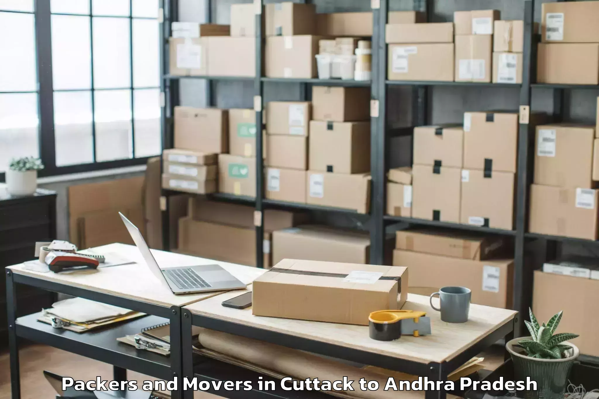 Hassle-Free Cuttack to Challapalle Packers And Movers